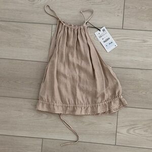 NWT Zara Tan Sleeveless Top Size  XS